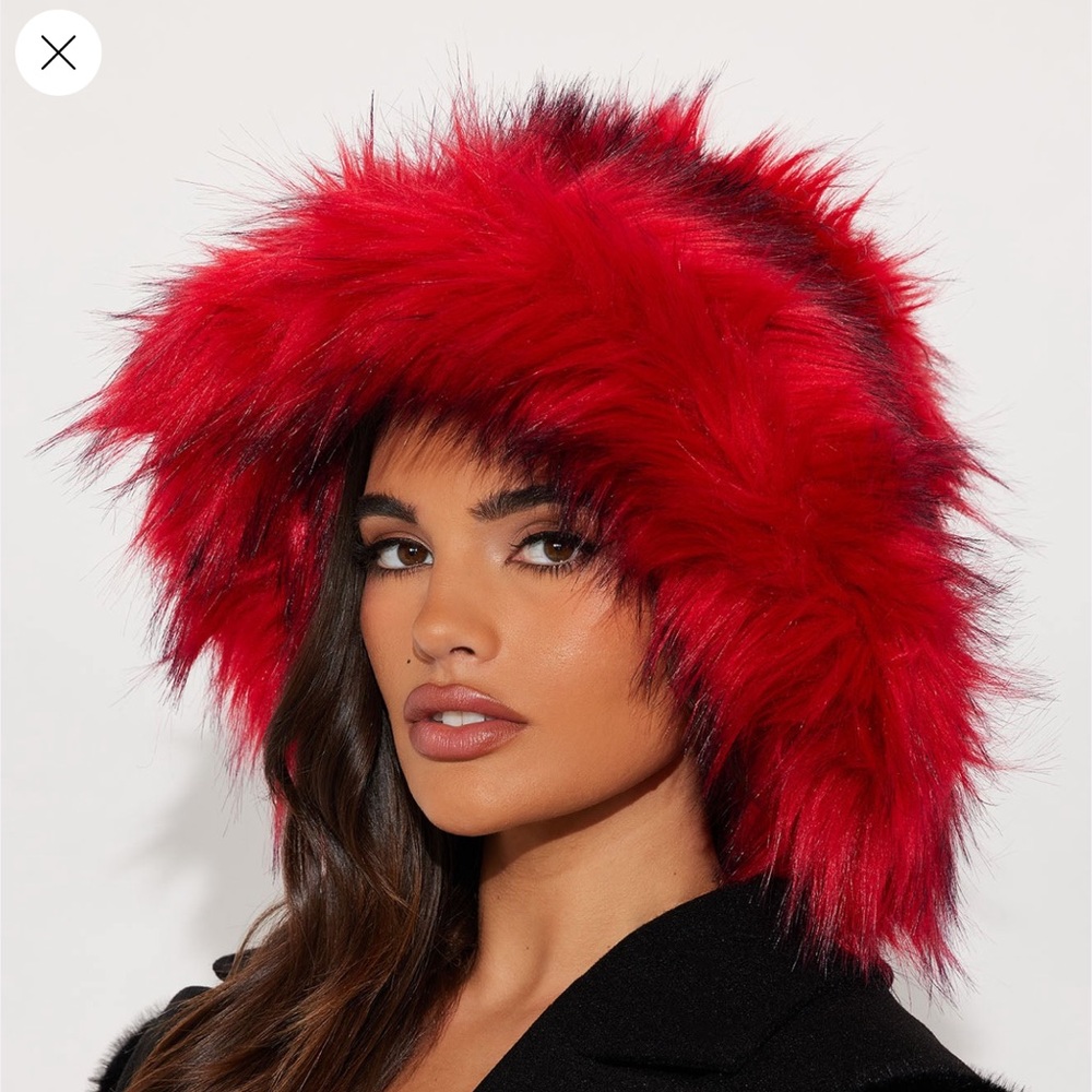 Fashion Nova Faux Fur Oversized Bucket Hat